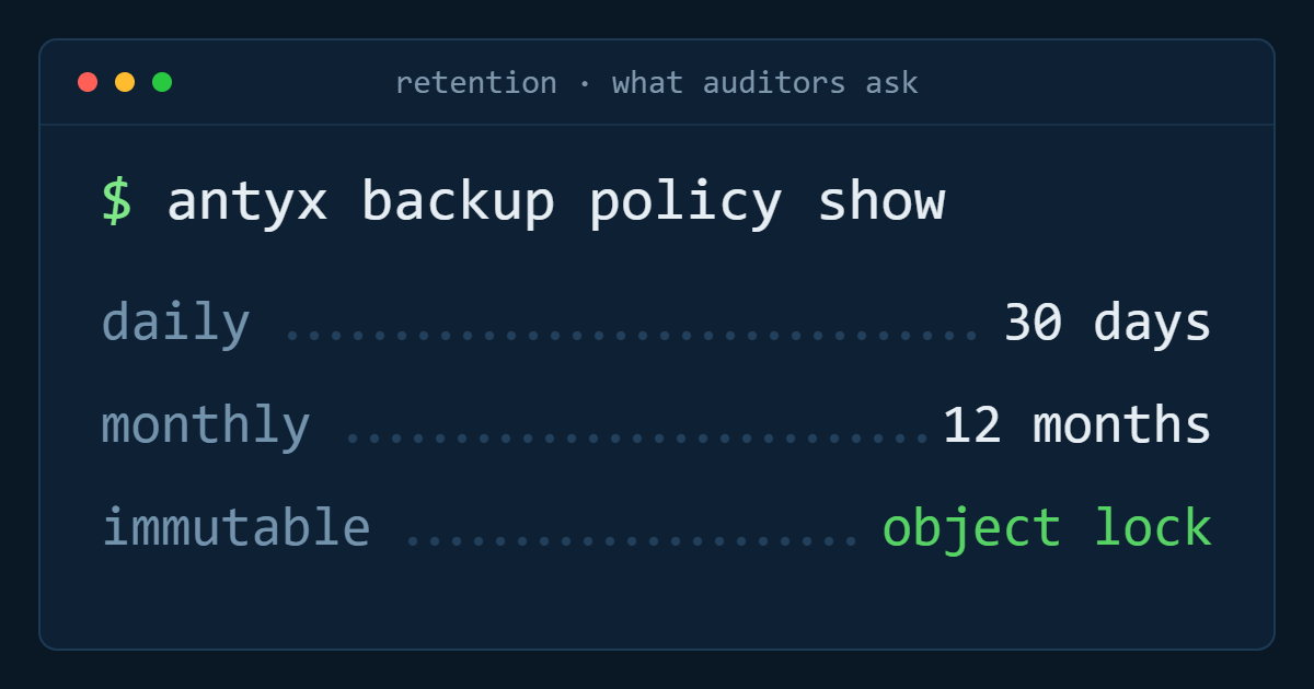 Designing a retention policy that survives an audit