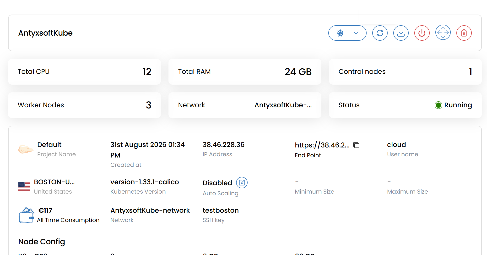 Antyxsoft control panel